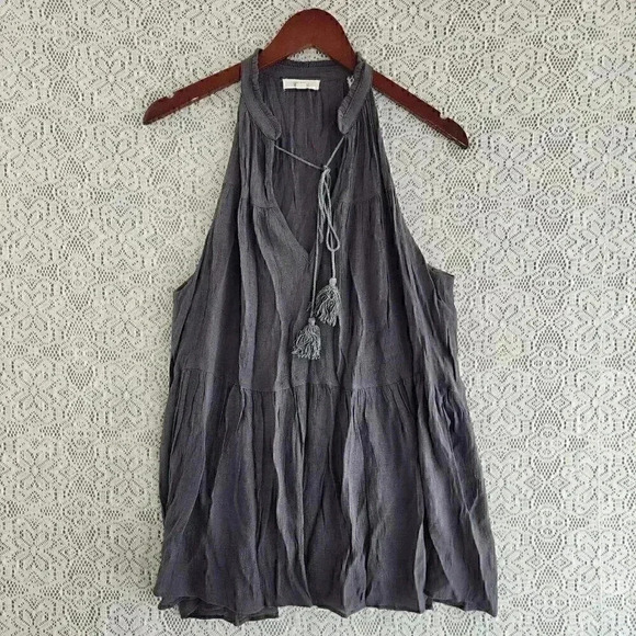 Wishlist Rayon High Neck Keyhole Tunic Tank Blouse M - Picture 1 of 8